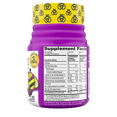 Zarbee's Naturals Zarbee's Kid’s Daily Immune Support* Gummies with Real Elderberry, 42ct