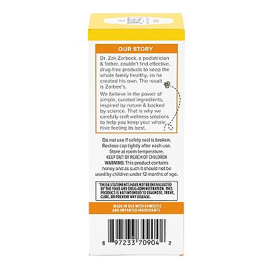 Zarbee's Naturals Baby Soothing Cough Syrup with Dark Honey, Natural Peach & Honey Flavor, 2 Fl Oz