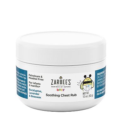 Zarbee's Naturals Baby Soothing Chest Rub, Eucalyptus, Lavender & Beeswax, 1.5 oz