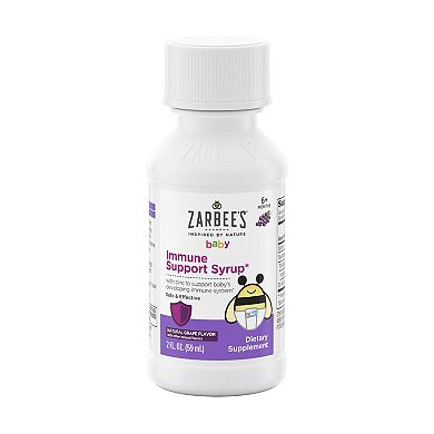 Zarbee's Naturals Baby Immune Support with Zinc, Natural Grape Flavor, 2oz