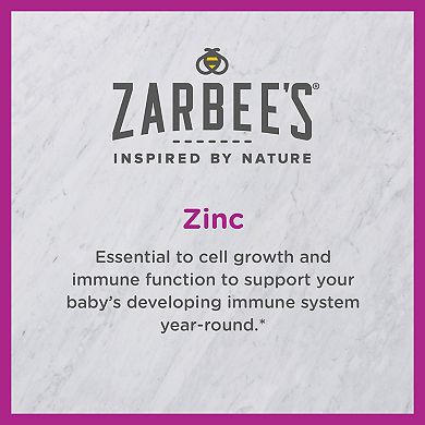 Zarbee's Naturals Baby Immune Support with Zinc, Natural Grape Flavor, 2oz