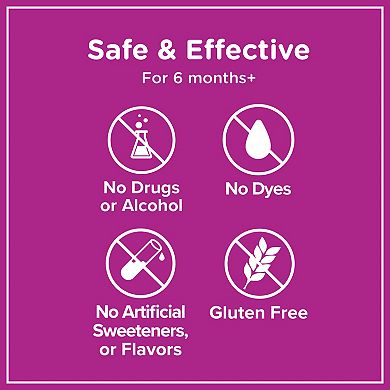 Zarbee's Naturals Baby Immune Support with Zinc, Natural Grape Flavor, 2oz
