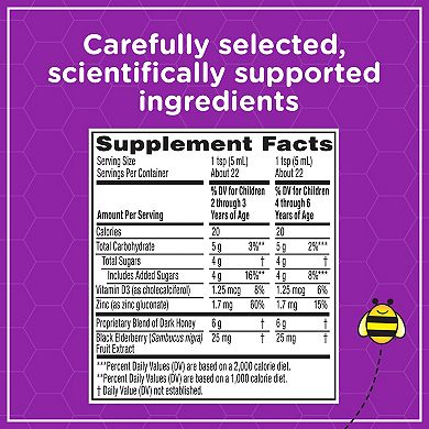 Zarbee's Naturals Kids Cough + Immune Daytime, Mixed Berry, 4FL Oz