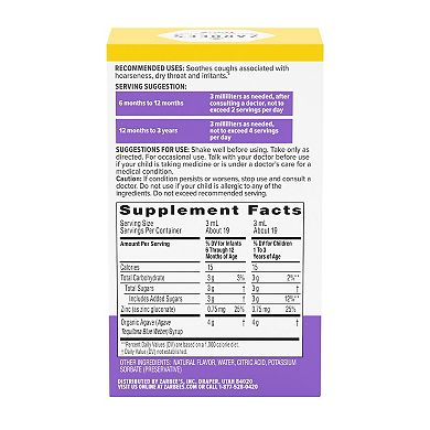 Zarbee's Baby Cough Syrup + Immune - Natural Grape Flavor