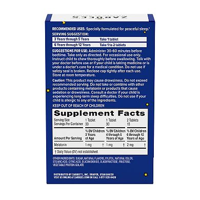 Zarbee's Children's Sleep Chewables with Melatonin - Natural Grape Flavor - 30 Count