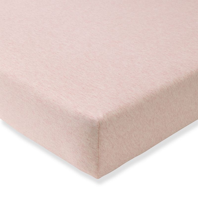 Burt's Bees Baby Organic Cotton BEESNUG® Fitted Crib Sheet, Sandy Pink