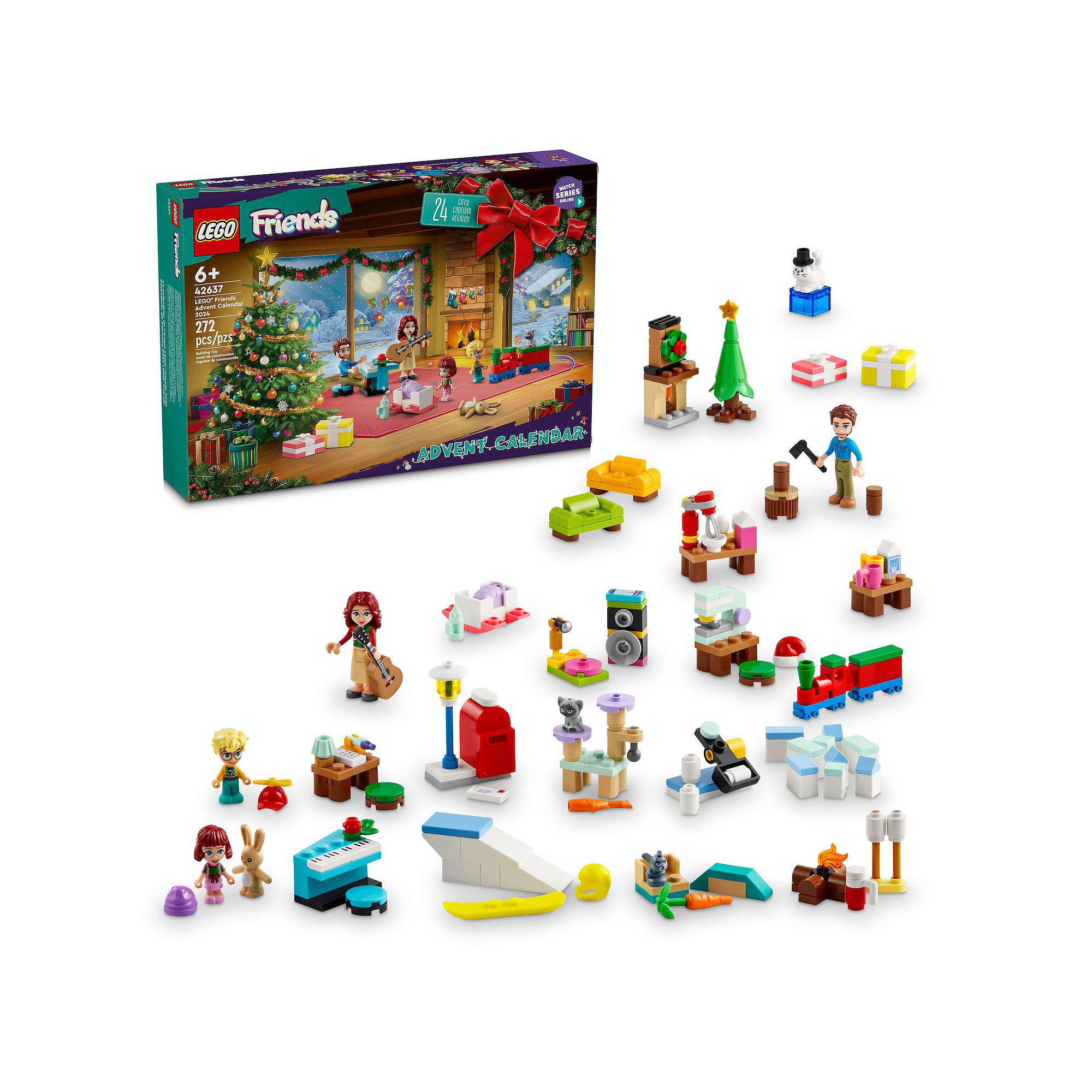 LEGO Friends 2024 Advent Calendar for Kids 42637 Building Kit (272 Pieces),