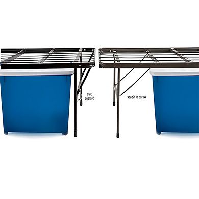 King Size Black Metal Platform Bed Frame