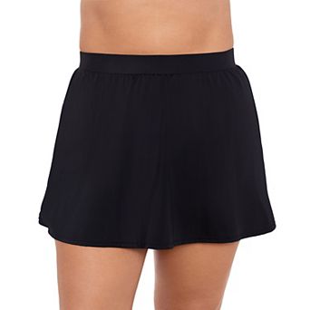 Plus Size Trimshaper Solid Swim Skirt