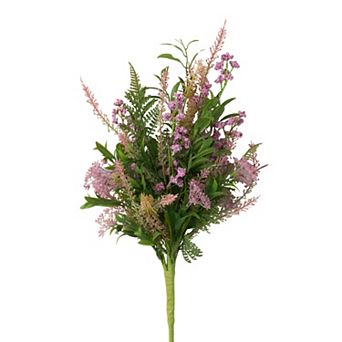 Sullivan's Leafy Blush Berry Artificial Floral Bouquet