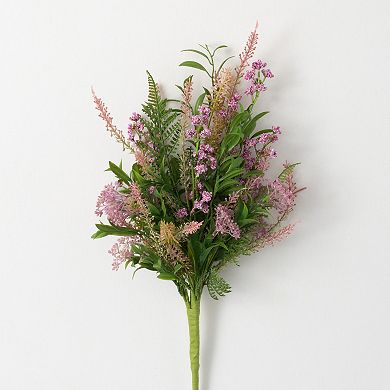 Sullivan's Leafy Blush Berry Artificial Floral Bouquet