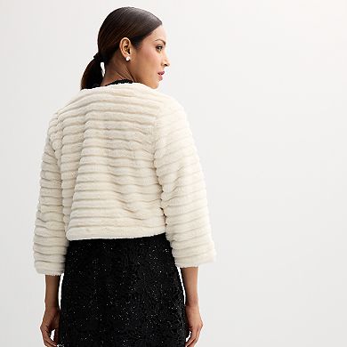 Women's Robbie Bee Wide Ribbed Faux Fur Completer