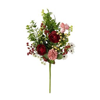 Sullivan's Romantic Floral Mixed Bush Artificial Plant Decor