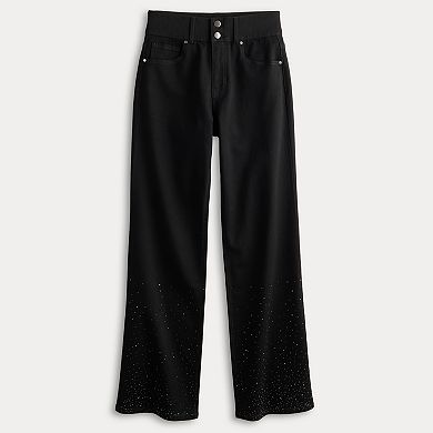 Women's Farmers Market Straight Leg Rhinestone Jeans