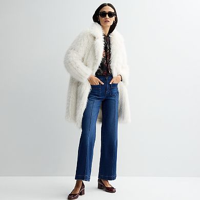Women's Farmers Market Faux Fur Long Coat