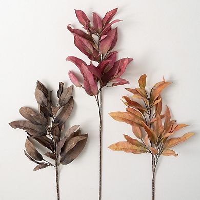 Sullivan's Warm Fall Leaf Spray Artificial Plant Decor 3-Piece Set