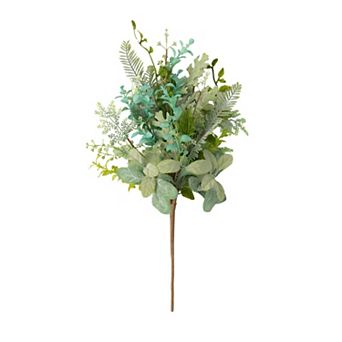 Sullivan's Thistle And Mixed Leaf Bush Artificial Plant Decor