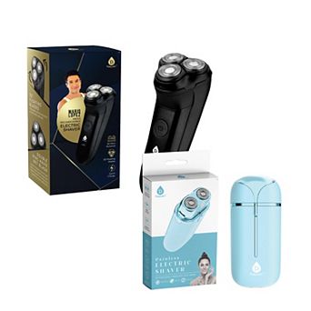 Pursonic Shaving Bundle: Mario Lopez Men's Rechargeable Electric Shaver & Painless Electric Shaver
