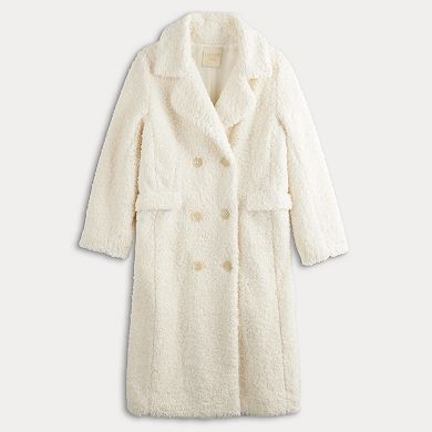 Women's Farmers Market Teddy Faux-Fur Long Coat