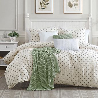 Peri Block Print Gauze Comforter Set