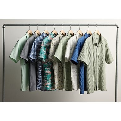 Men's Eddie Bauer Short Sleeve Alderpine Seersucker Shirt