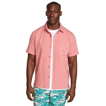 Men's Eddie Bauer Short Sleeve Alderpine Seersucker Shirt