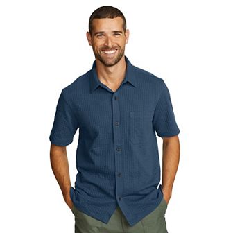 Men's Eddie Bauer Short Sleeve Alderpine Seersucker Shirt