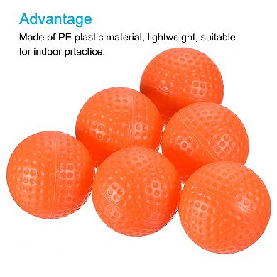 Plastic 41mm Hollow Swing Training Golf Practice Ball 16 Pcs