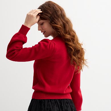 Women's Draper James Pearl Neck Sweater