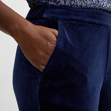 Women's Draper James Velvet Ankle Pants