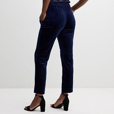 Women's Draper James Velvet Ankle Pants