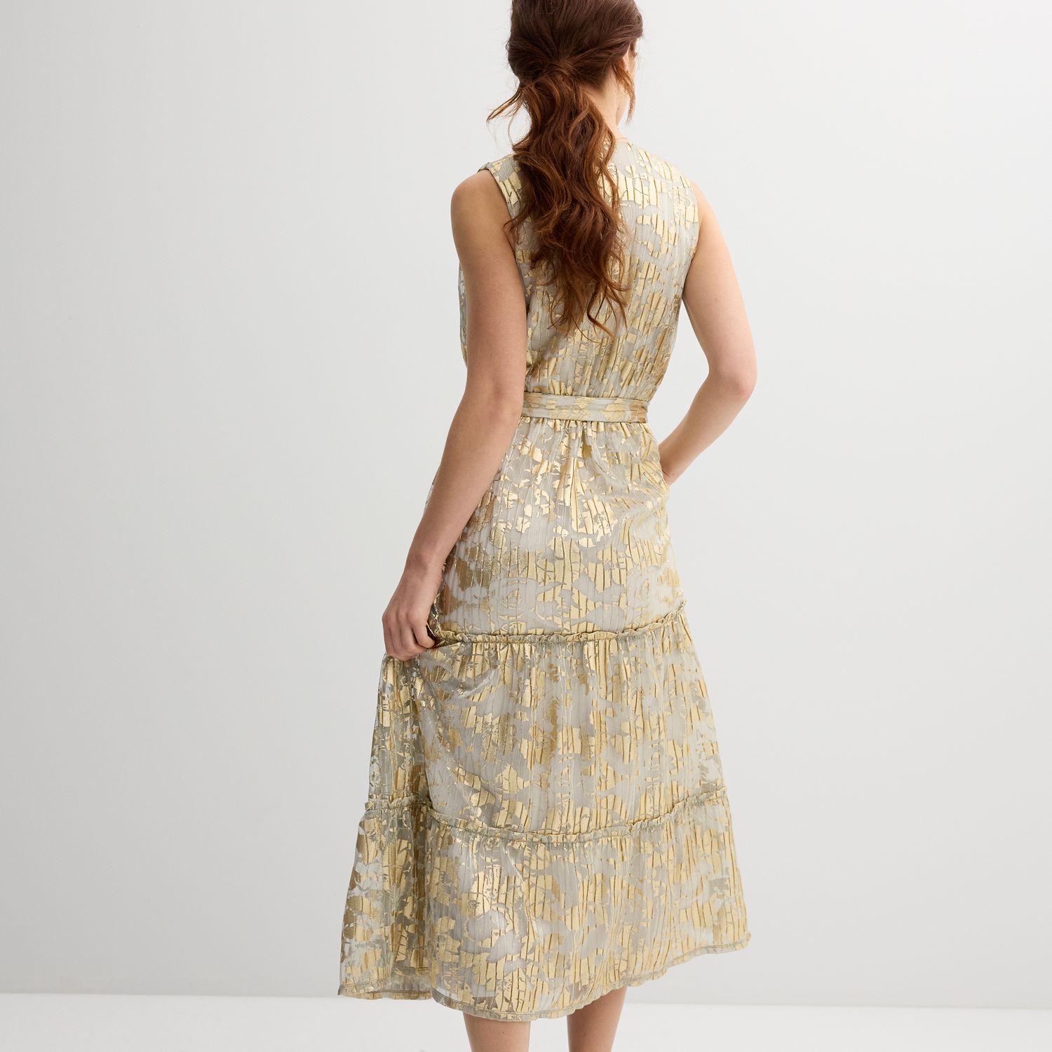 draper james gold sequin dress Women's Draper James V-Neck Sequin Dress