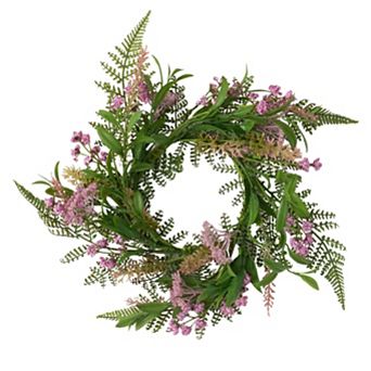 Sullivan's Leafy Blush Berry Artificial Accent Wreath