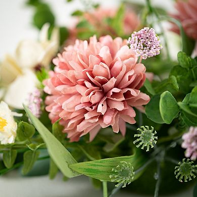 Sullivan's Mixed Flowers Artificial Wreath