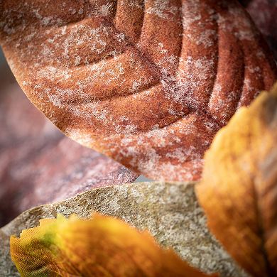 Sullivan's Warm Fall Mixed Leaf Artificial Wreath