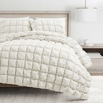 Lush Decor Puff Quilted Comforter & Shams Set