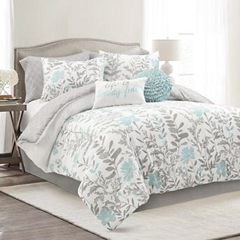 Lush Decor Aprile 8 pc Reversible Comforter Set