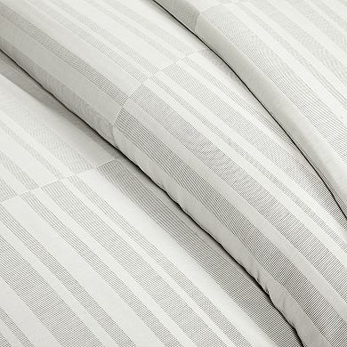 Lush Decor Sawyer 3-Piece Modern Broken Stripe Duvet Cover Set