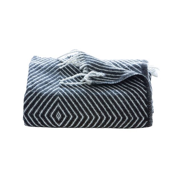 Discover Europe Vialman Nepal Luxury Throw Blanket - Dark Grey