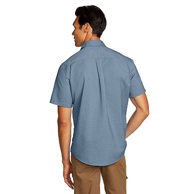 Men's Eddie Bauer Short Sleeve Pack It Seersucker 2.0 Shirt