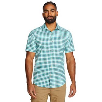 Men's Eddie Bauer Short Sleeve Pack It Seersucker 2.0 Shirt