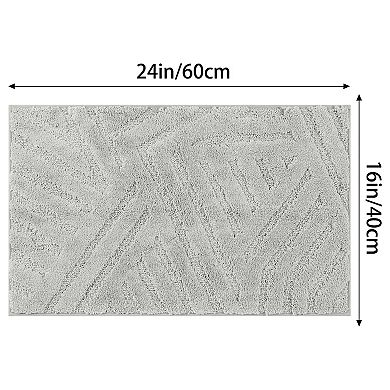 1Pcs Geometric Luxury Soft Bathroom Rugs Bath Mat for Shower Kitchen Entryway Modern Decor 16" x 24"