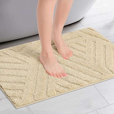 1Pcs Geometric Luxury Soft Bathroom Rugs Bath Mat for Shower Kitchen Entryway Modern Decor 16" x 24"