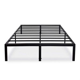 King Size Modern Heavy Duty Black Metal Platform Bed Frame