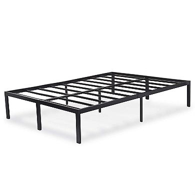 King Size Modern Heavy Duty Black Metal Platform Bed Frame
