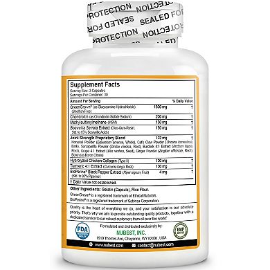 NuBest Joint Xtra, Advanced Formula For Joint Strength, Flexibility & Comfort, 90 Capsules