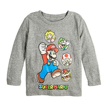 Toddler Boy Jumping Beans® Super Mario Long Sleeve Graphic Tee