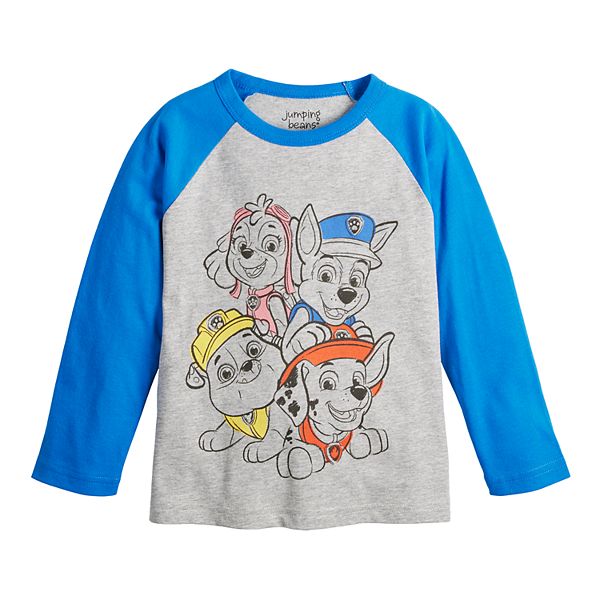 Babyhug Cotton Knit  Full Sleeves Paw Patrol Printed T-Shirt & Lounge Pant Set - Blue & White