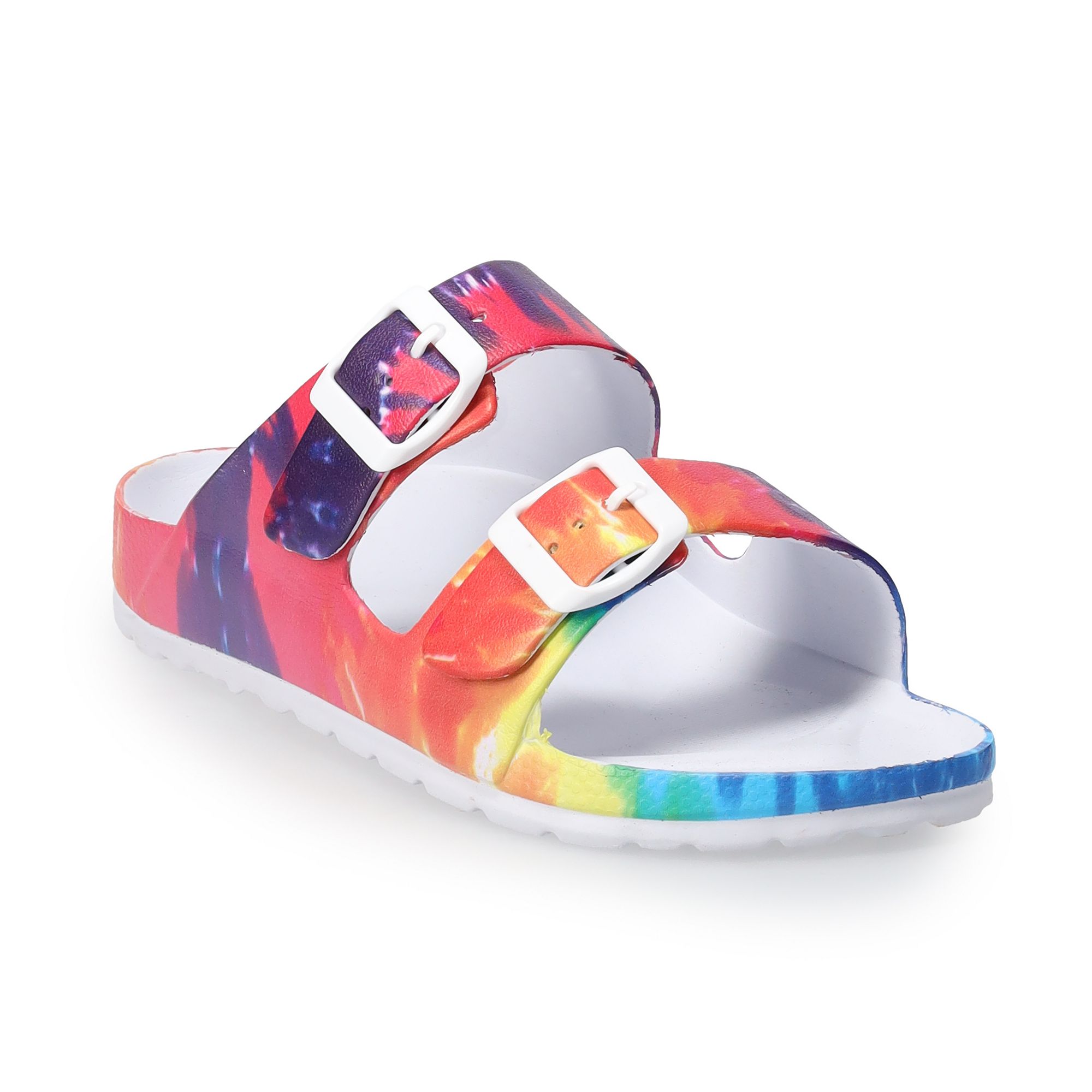 SO® Passion Fruit Womens Slide Sandals, Size: 5, Tiedye