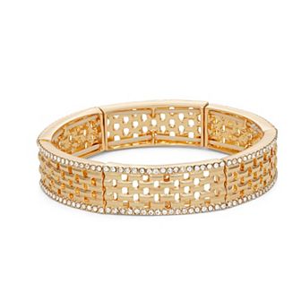 Nine West Crystal Lattice Stretch Bracelet